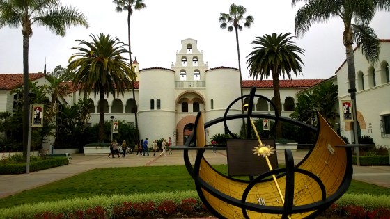 March 2014--The SDSU campus on a cloudy spring audition day.  Little did I know I'd be there every day one year later.